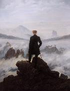 Caspar David Friedrich, Wanderer watching a sea of fog (mk09)